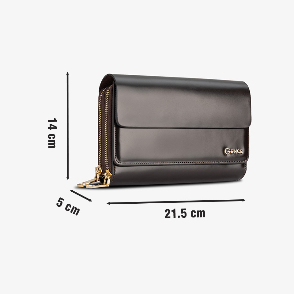 Clutch, Ví Cầm Tay Thời Trang Nam Da Bò Cao Cấp HT01