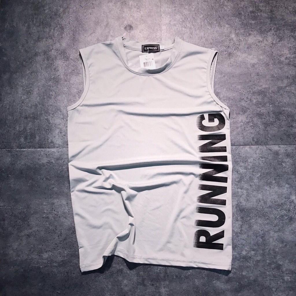 Áo sát nách nam Tanktop thể thao thun lạnh RUNNING