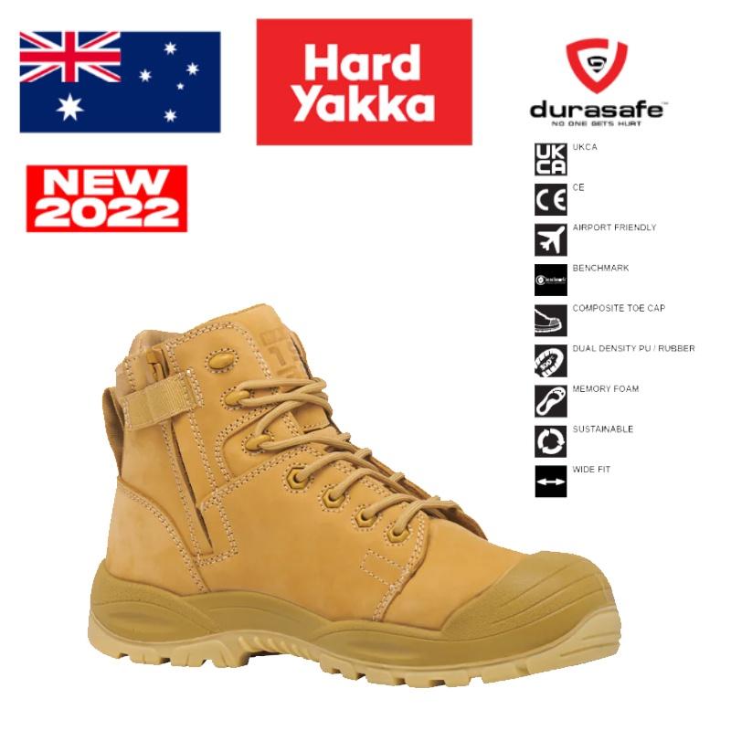 Giày HARD YAKKA Y60312 Legend PR Lace Safety Boot Wheat Size EU 38,39,41,42