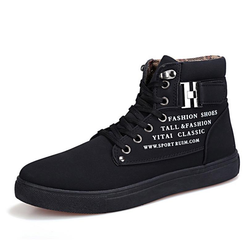 Giày trượt ván rắn nam mùa xuân Thể thao mùa thu Giày nam ấm giày Tenis nam tính nam giày thể thao nam Color: Khaki Shoe Size: 42