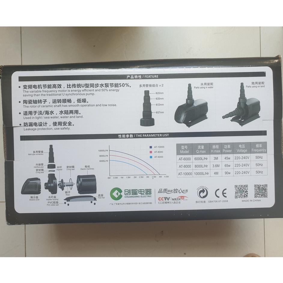 Máy Bơm Nước Bể Cá Atman AT-6000 - Siêu Bền, Tiết Kiệm Điện