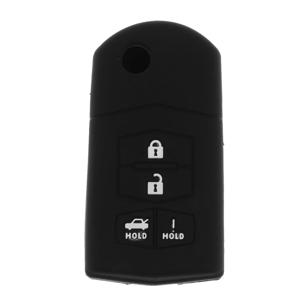 4 Buttons Car Remote Key Protective Silicone Case Cover For