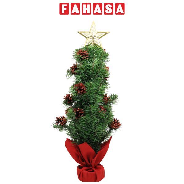 Cây Thông Mini Màu Xanh Gắn Trái Thông - Trang Trí Noel 60 cm - Chaang Chiia LP-T24G-P