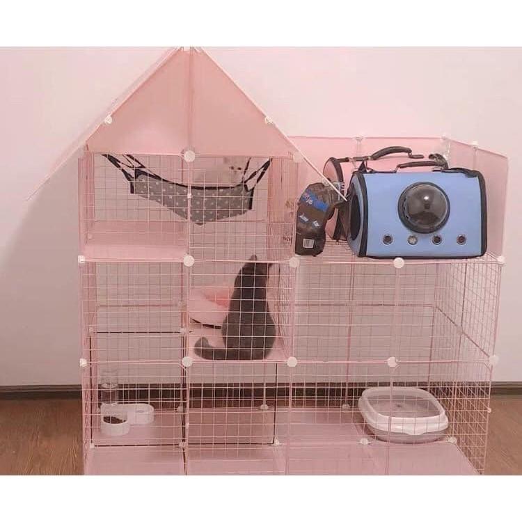 Tấm Lưới Sắt Đa Năng- Lắp Ghép Chuồng Quây Chó Mèo, Kệ Sách, Tủ Quần Áo, Decor Phòng