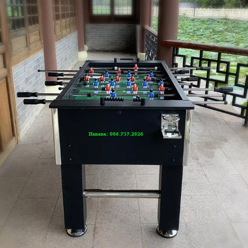 Bàn Bi Lắc Bóng Đá Cỡ Lớn 1,4m Harvard Black JX 101C Chuẩn Thi Đấu, Banh Bàn Foosball 1m4 Gia Đình,Văn Phòng