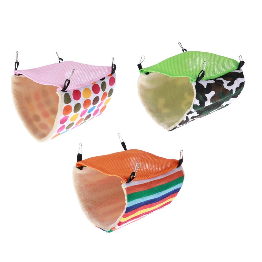 Small Animal Bedding Cage Accessories Hammock Hedgehog Squirrel Rat Green