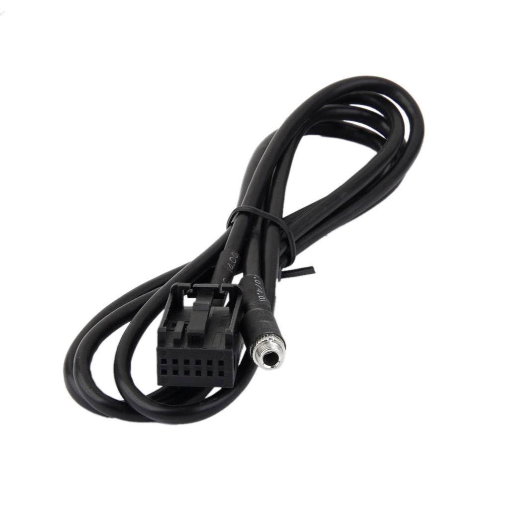 Music 3.5mm Female Jack Car USB Aux-in Adapter Cable FOR 2003-08 BMW E85/E86