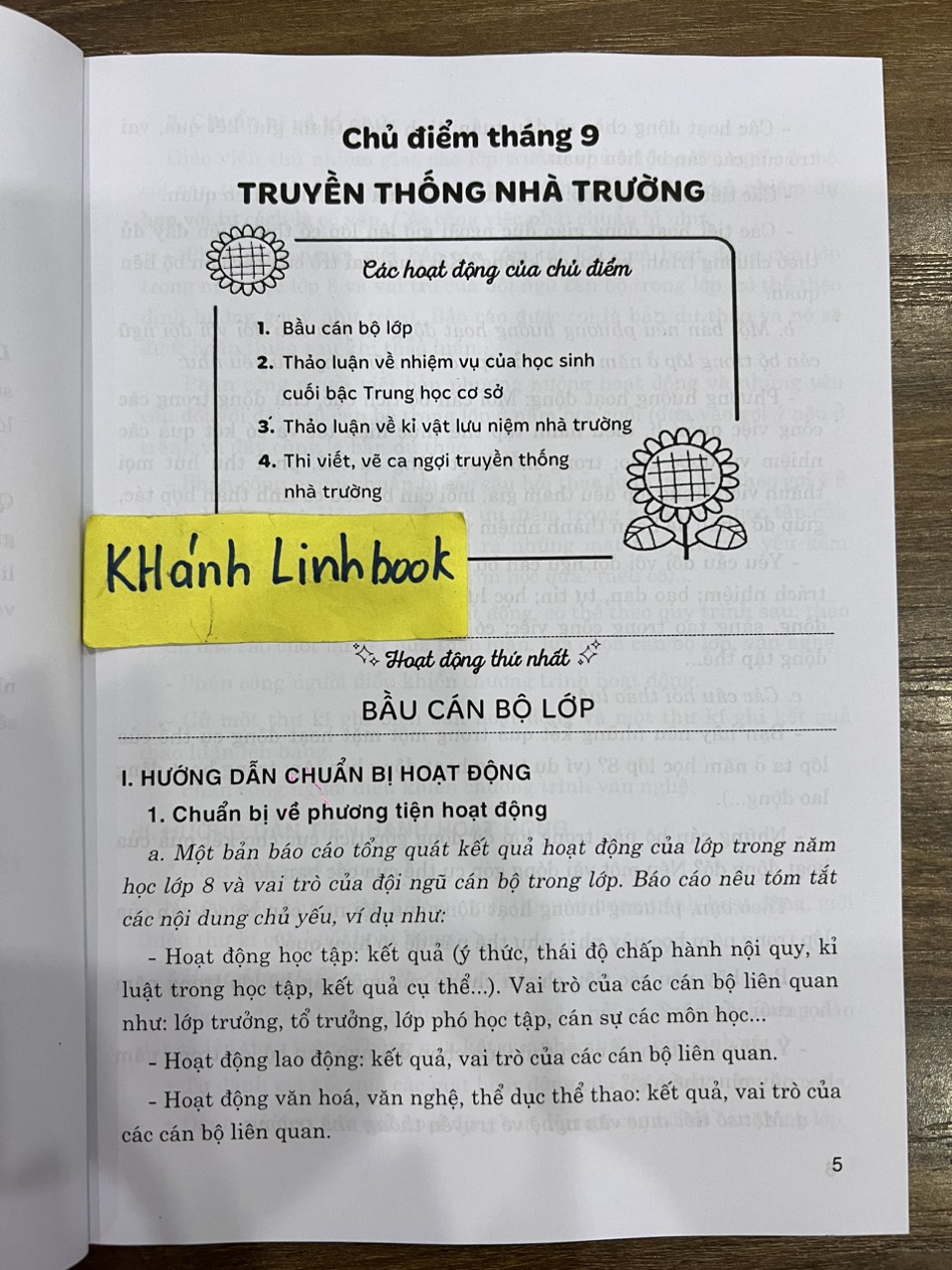 Sách - Hướng Dẫn Thực Hiện Hoạt Động Giáo Dục Ngoài Giờ Lên Lớp 9 (Theo Chương Trình Giáo Dục Phổ Thông Mới)