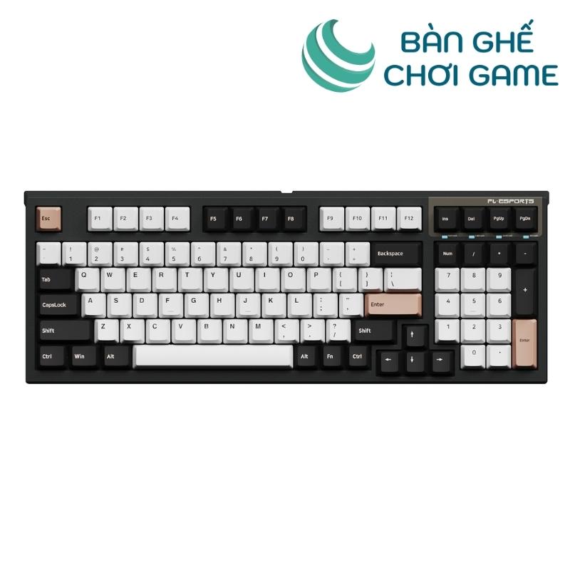 Bàn phím cơ FL-Esports FL980CP White Olivia Kailh Box Switch - Hàng chính hãng