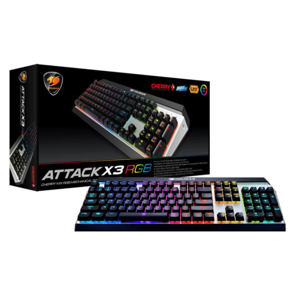 BÀN PHÍM Cougar Attack X3 RGB Premium – Cherry MX Mechanical Aluminium Gaming Keyboard_ HÀNG CHÍNH HÃNG