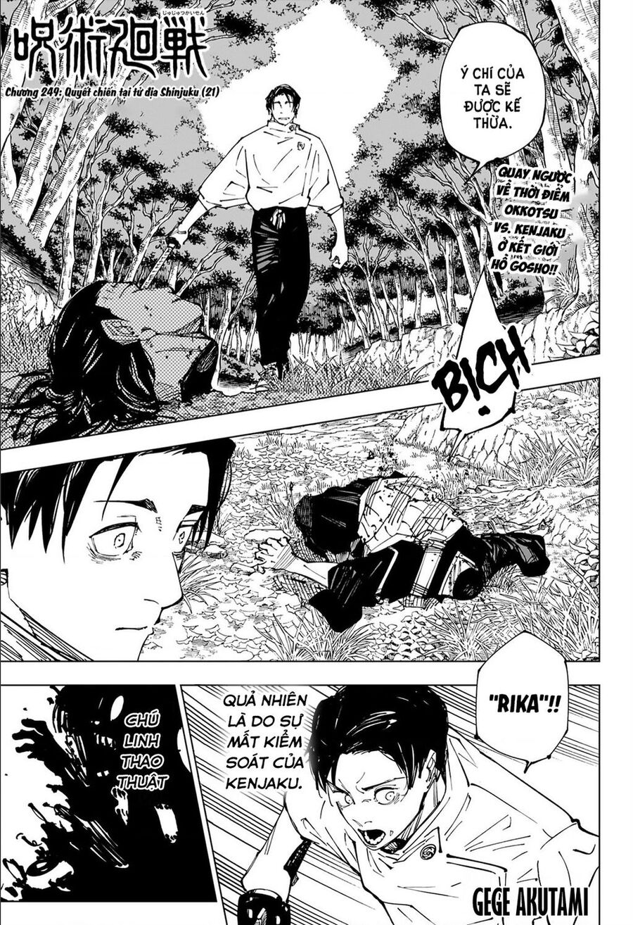 jujutsu kaisen - chú thuật hồi chiến chapter 249 2