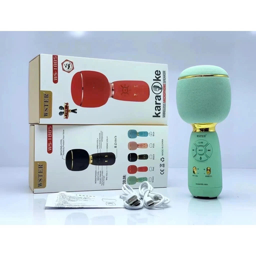 Micro Karaoke kèm loa Bluetooth MÀU ĐEN - Hàng chính hãng