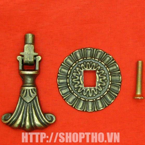Tay kéo giả cổ J089 mầu đồng vàng