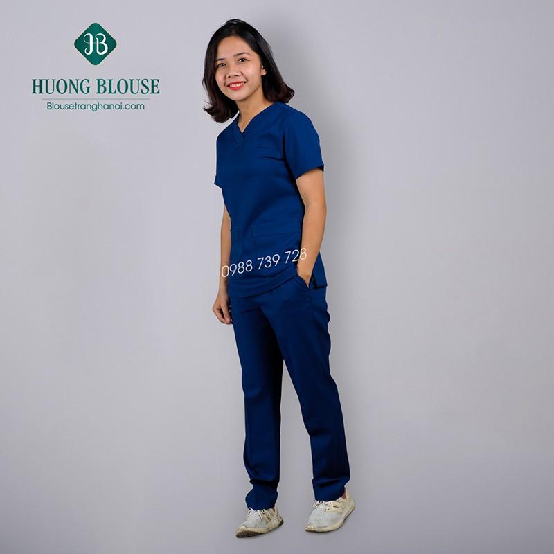 Quần áo phòng mổ, bộ scrubs cho bác sĩ - Blouse trắng Hà Nội