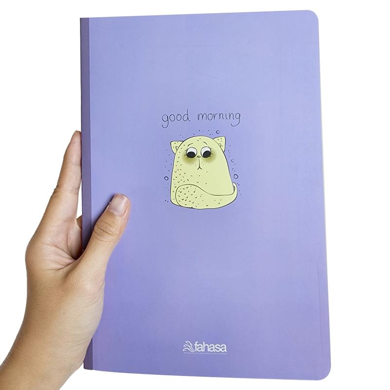 Combo 5 Tập Sinh Viên Cute Animal - Miền Nam - Kẻ Ngang Có Chấm - 200 Trang 80gsm - Fahasa 02 - Tặng Nhãn Vở Kèm Sticker