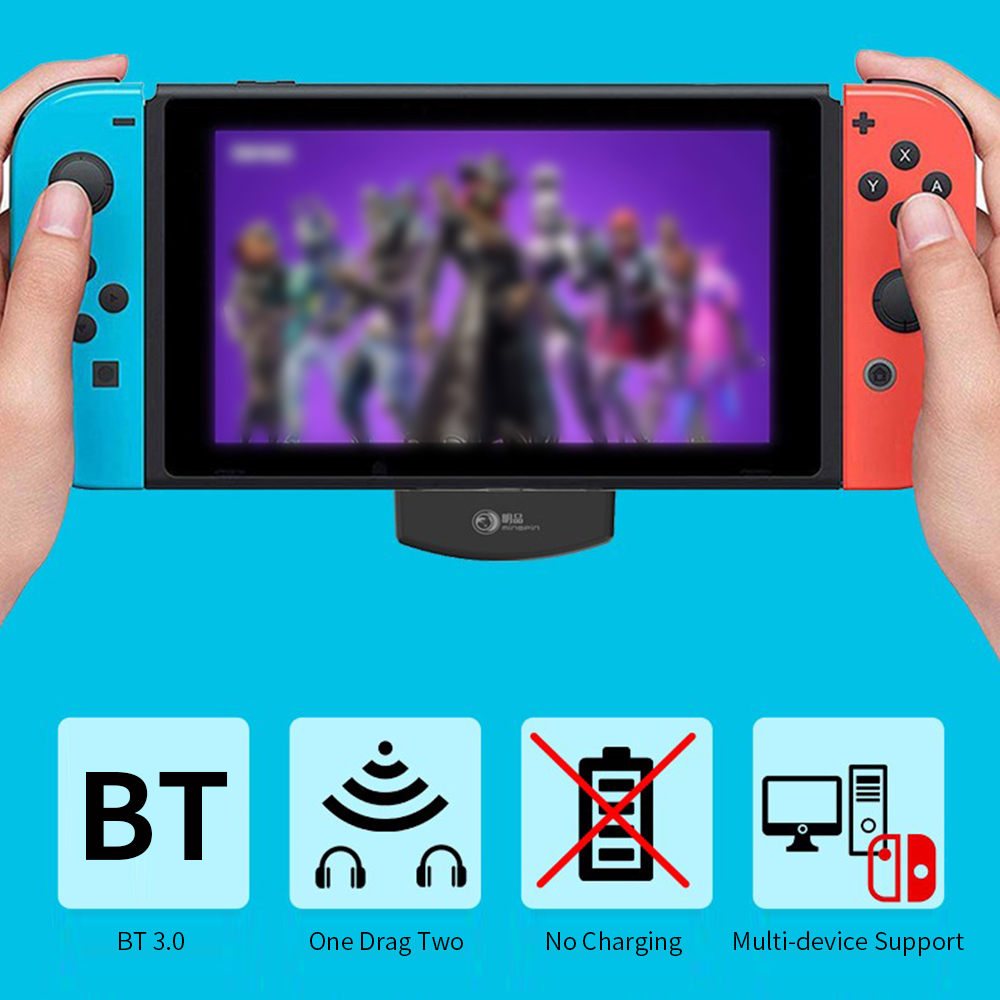 USB Tích Hợp Micrô Kỹ Thuật Số Không Dây A1 Gaming BT Cho Nintendo Switch / PS4 / PS3 / PC