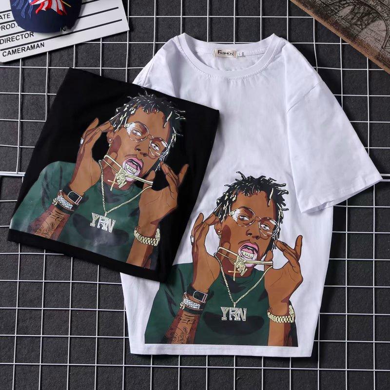 Áo Thun Nam Tay Ngắn In Hình Cá Tính