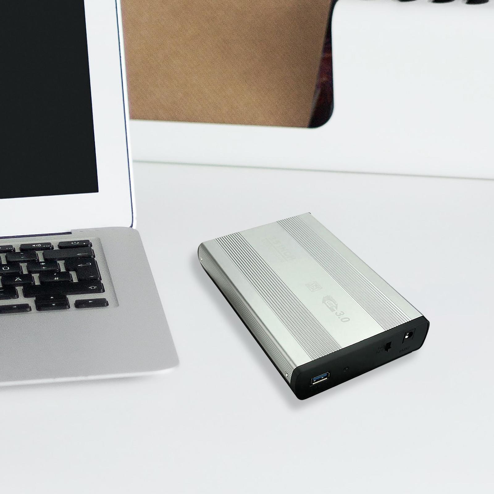 USB 3.0 to SATA External 3.5" HDD Enclosure Case, Easy to Install Protect Your HDD Away Damage