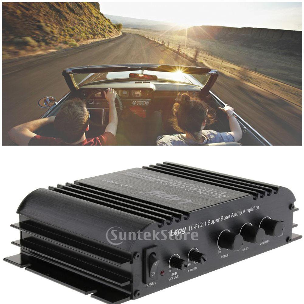 Mini 2x45W Hi-Fi Amplifier Home Audio Stereo Power Bass Music Streaming Amp