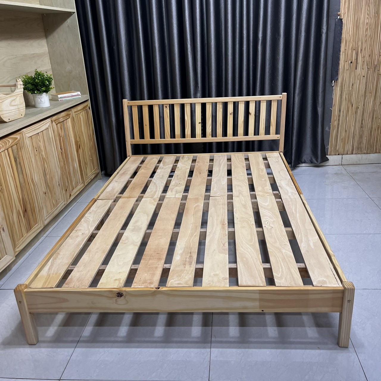 GIƯỜNG NGỦ 1.2 X 2M và 1.4 x 2M GỖ