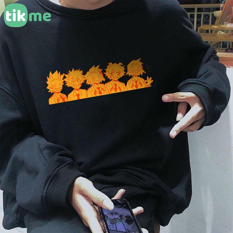 Áo nỉ sweater nam nữ My Hero Academia anime hoạt hình nhật bản size XS-2XL