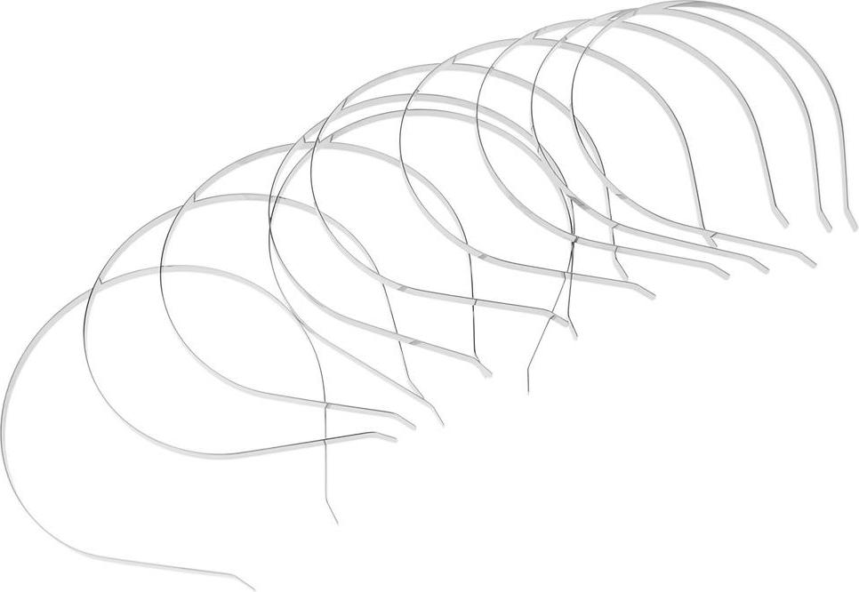 Set 10 Gọng Băng Đô Kim Loại Trơn DIY Tiện Lợi