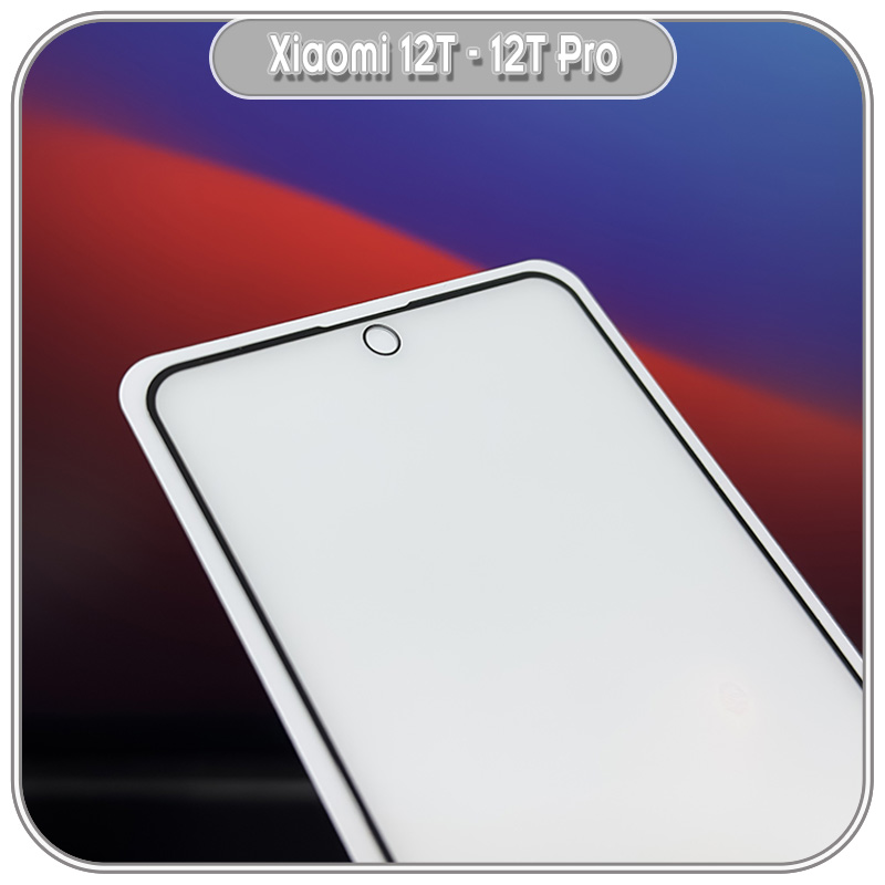 Cường lực nhám cho Xiaomi Mi 12T - 12T Pro, hạn chế vân tay Full viền đen