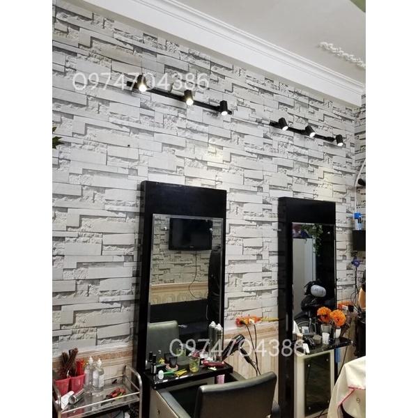 Giấy dán tường vân gạch đá 3d sẵn keo dán