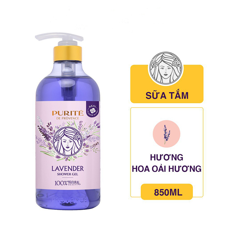 Sữa Tắm Purité De Prôvence Hoa Oải Hương (850ml)