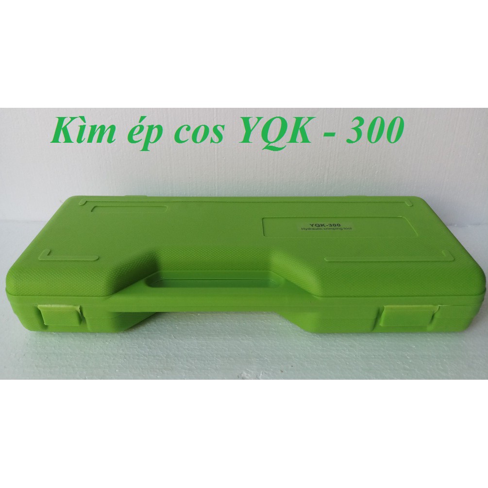 Kìm ép cos thủy lực cao cấp YQK-300 xanh lá cây