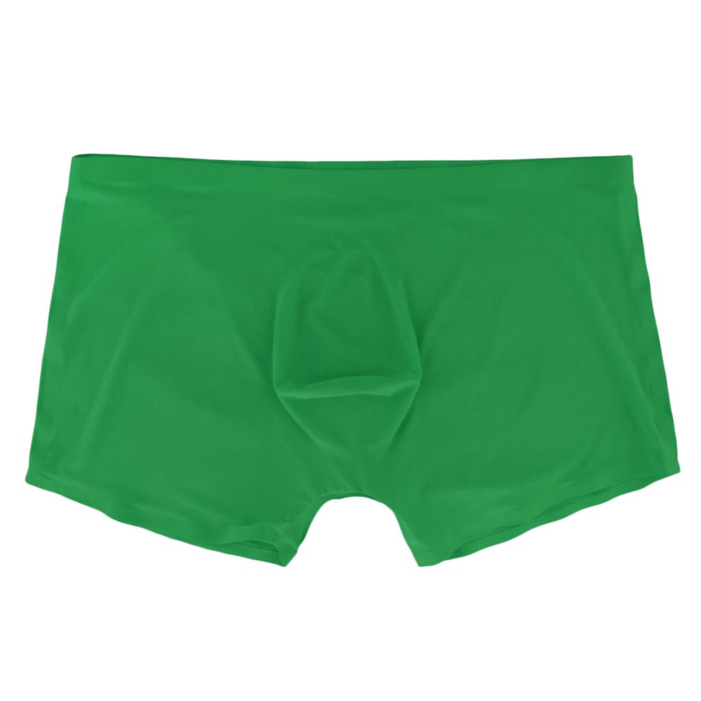 Men's Solid Color Boxer Briefs Underwear Underpants Swimwear Trunks M-2XL