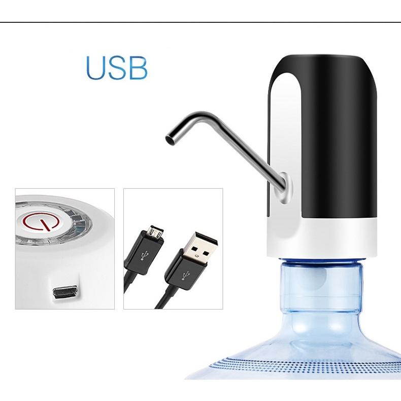 Vòi Bơm Nước Tự Động Modosa Cho Bình Nước, Máy Hút Nước Đóng Chai, Có Led Siêu Đẹp,có Sạc USB-Gia dụng Nam Định
