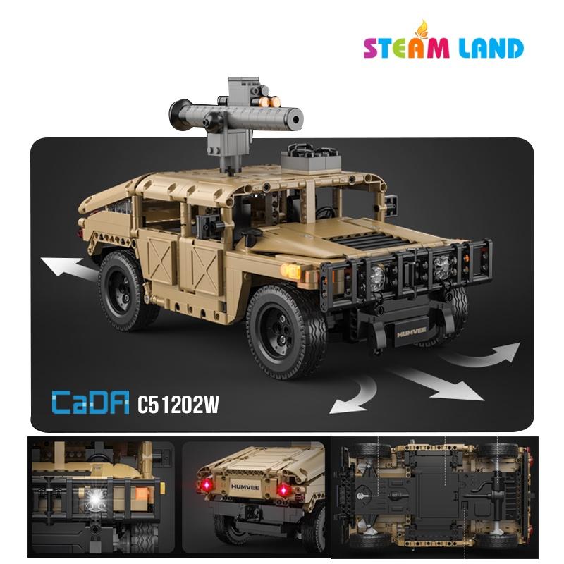 Đồ Chơi Lắp Ráp Điều Khiển Xe Địa Hình Chiến Đấu Humvee - CADA C51202W