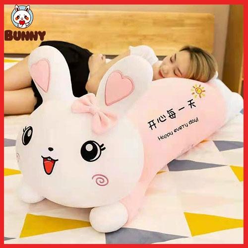 Gấu Bông Thỏ Coplay Mặc Áo Siêu xinh - Thú Bông Thỏ Nằm Size 1m3