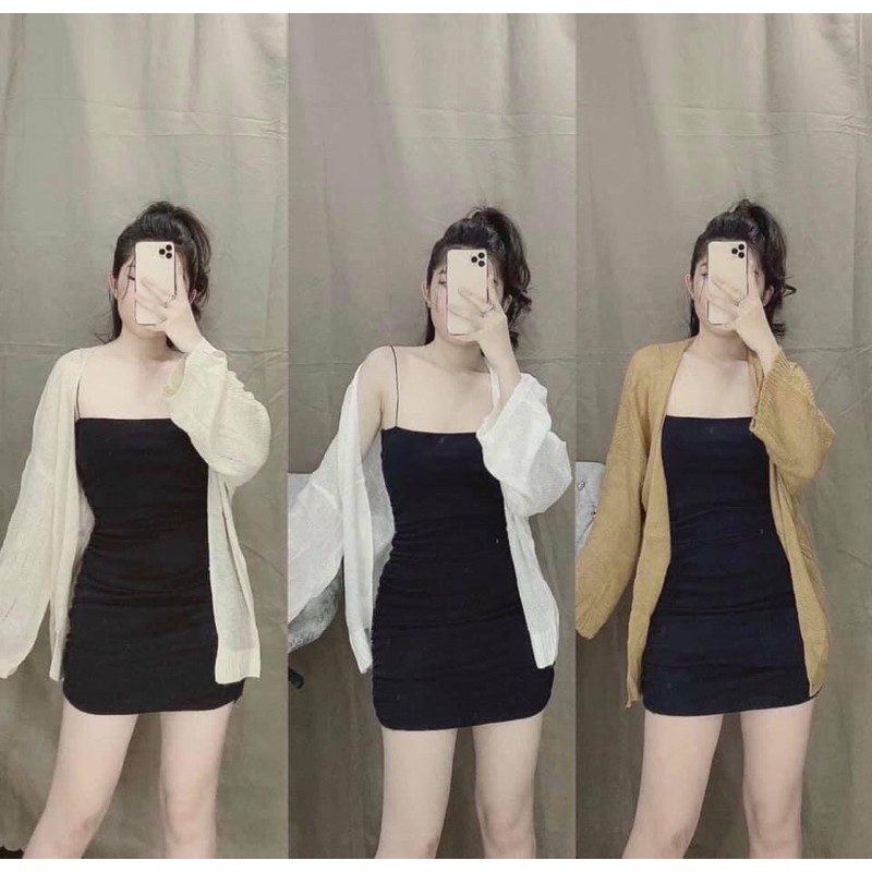 Áo Len Nữ - Cardigan Len Mỏng Ulzzang