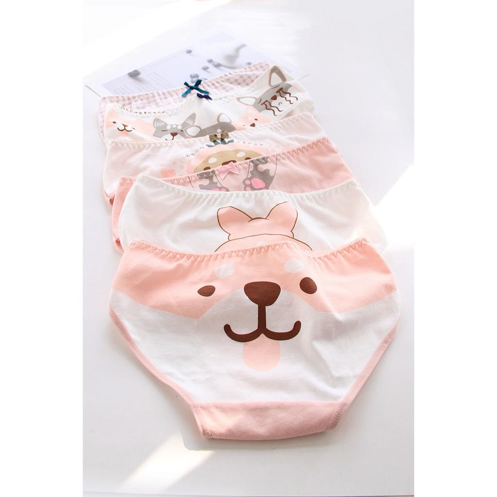 Quần Lót Nữ Cotton Thời Trang Hình Thú Xuất Hàn Hàng Loại Đẹp.