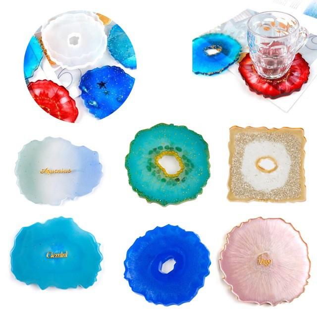 Khuôn Epoxy Resin Làm Lót Ly Viền Lượn - Trường Thịnh Sài Gòn