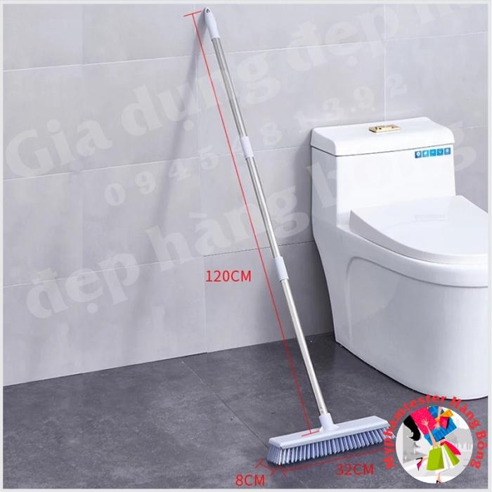 Chổi chà sàn nhà tắm, tường kèm gạt nước đa năng nhựa