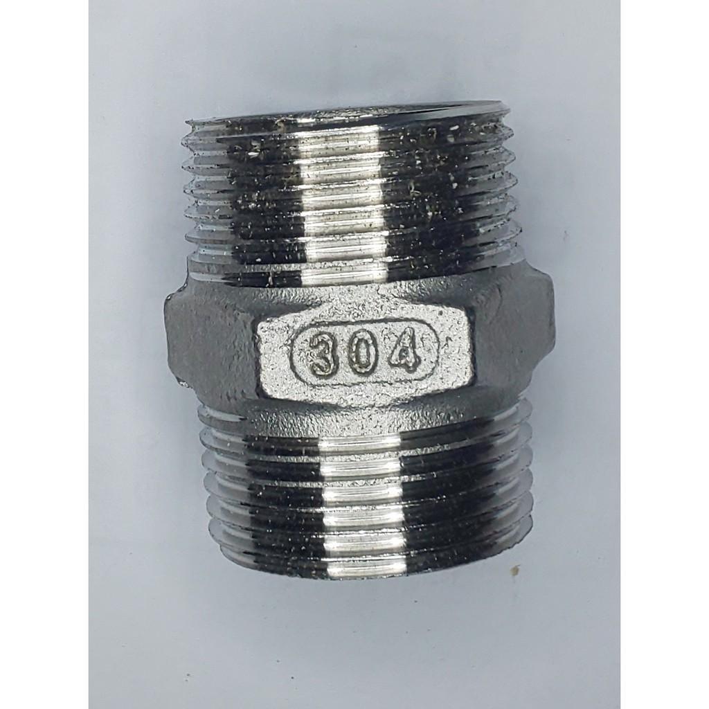 NỐI INOX 304 REN NGOÀI 34mm
