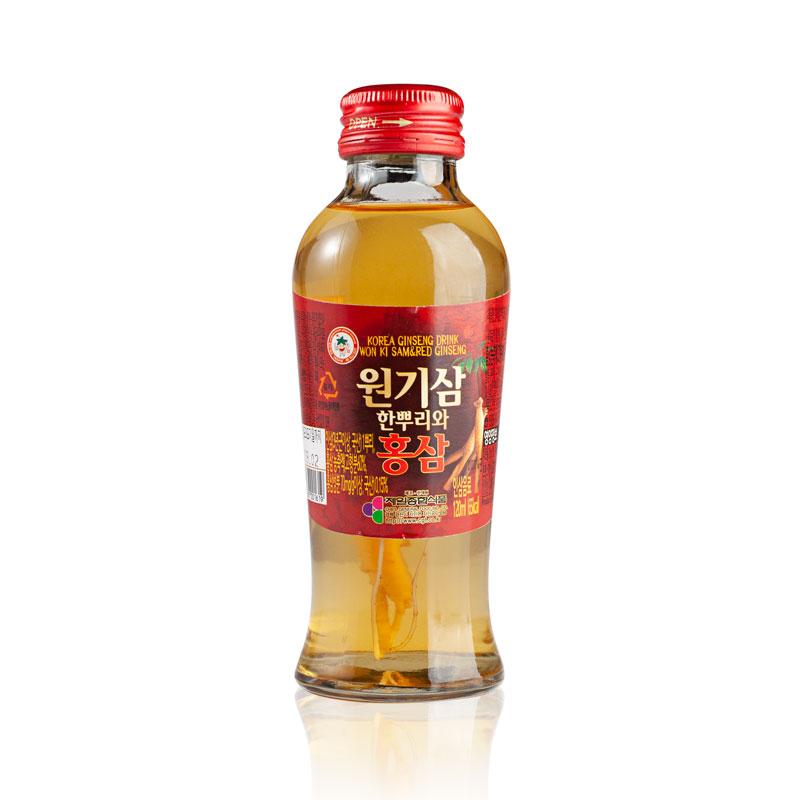 Nước Hồng Sâm Có Củ Won Ki Sam Hộp 10 Chai 120ml