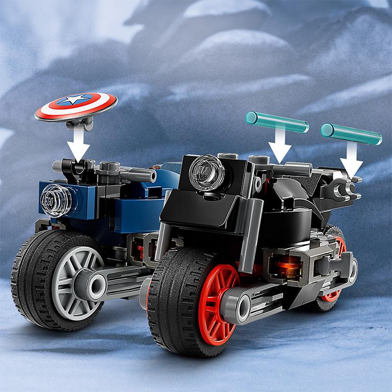Đồ Chơi Lắp Ráp Cuộc Rượt Đuổi Captain America &amp; Black Widow LEGO SUPERHEROES 76260