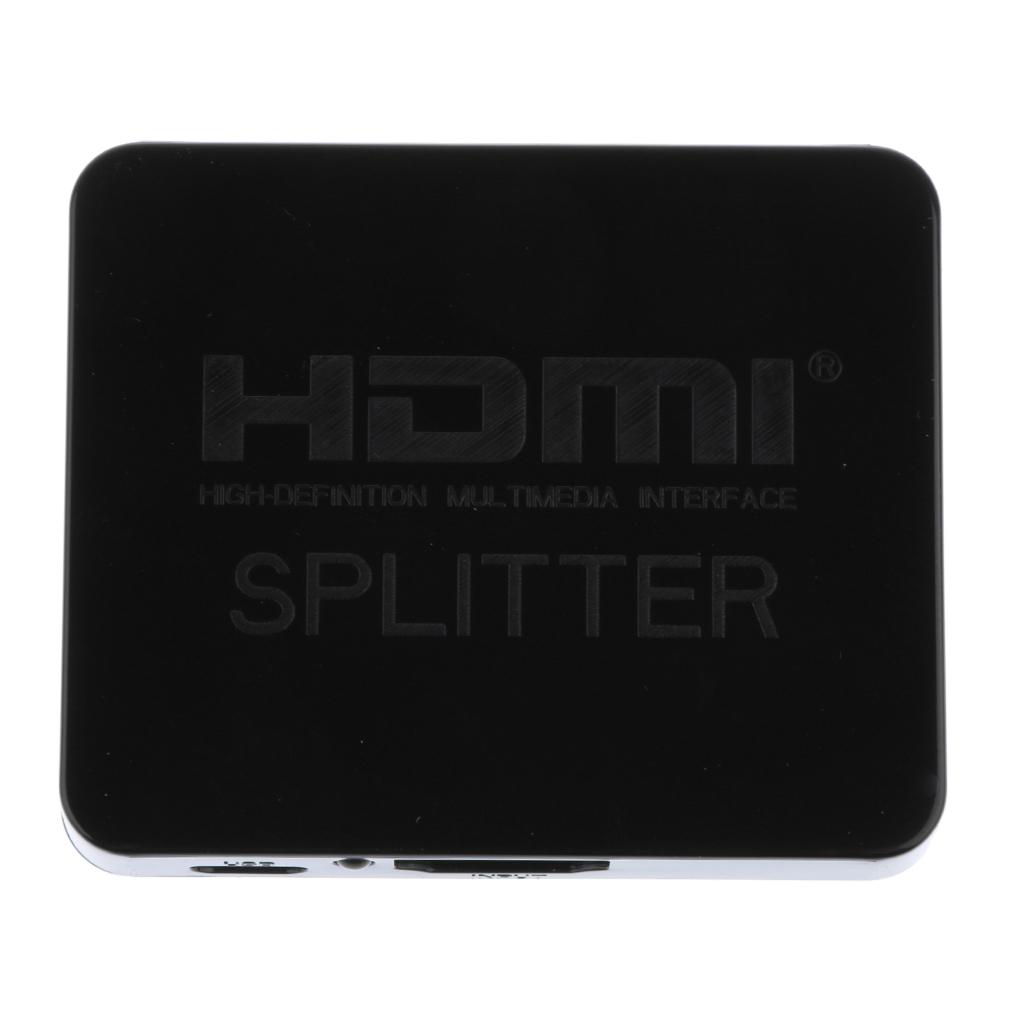 1080P 3D Mini 2 Port HDMI Splitter Switcher 1x2 1 in 2 out HDMI Distributor Splitter for HDTV PS3 XBox