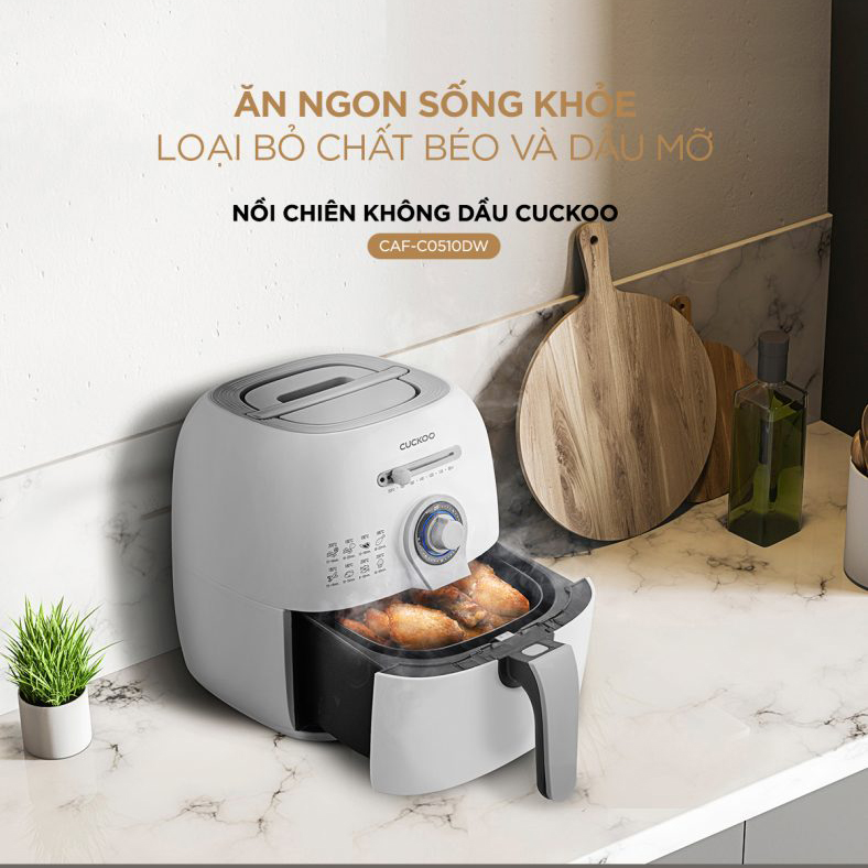 Nồi chiên không dầu Cuckoo CAF-C0510D 2,9 lít 1400W - Hàng chính hãng
