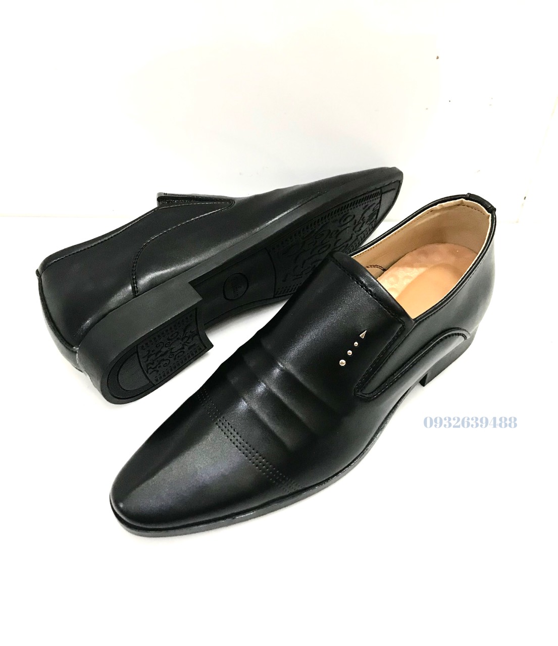 Giày công sở tăng chiều cao 6-7cm..da mềm..mã TC01..size từ 39 -44..màu đen..mẫu mới nhất hiện nay