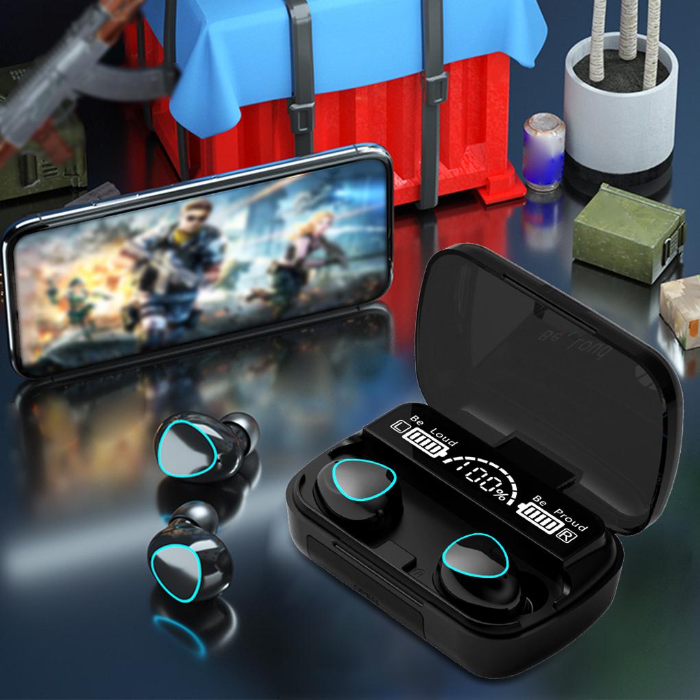M10 Tai Nghe Không Dây Bluetooth Tai Nghe Nhét Tai Chống Nước Tai Nghe Thể Thao Tai Nghe Nhét Tai Dành Cho Huawei Iphone OPPO Xiaomi TWS Âm Nhạc Tai Nghe