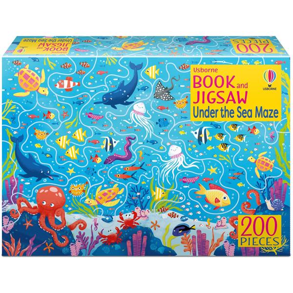 Book And Jigsaw Under The Sea Maze