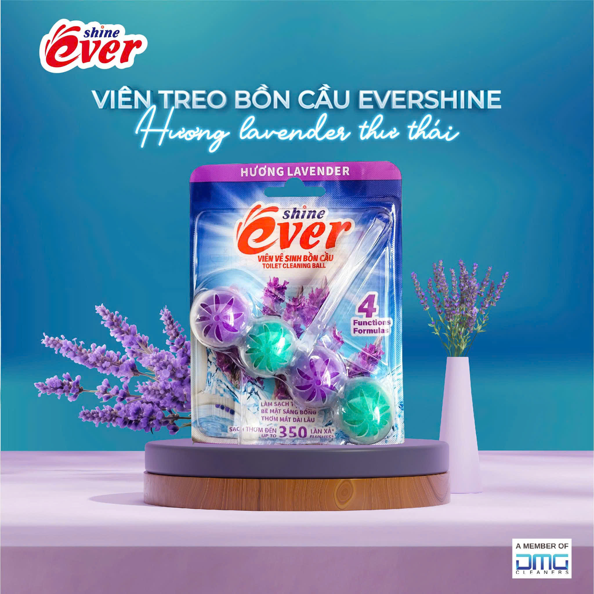 Túi 30 viên giặt tiện lợi MaxPure 4in1- hương đắm say TẶNG 1 vỉ viên treo bồn cầu hương lavender
