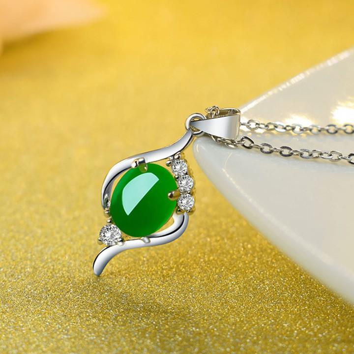 Dây chuyền đá xanh BHDC204