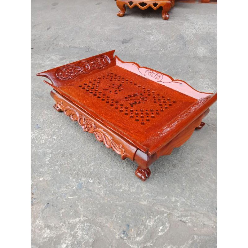 Khay trà thuyền gỗ hương