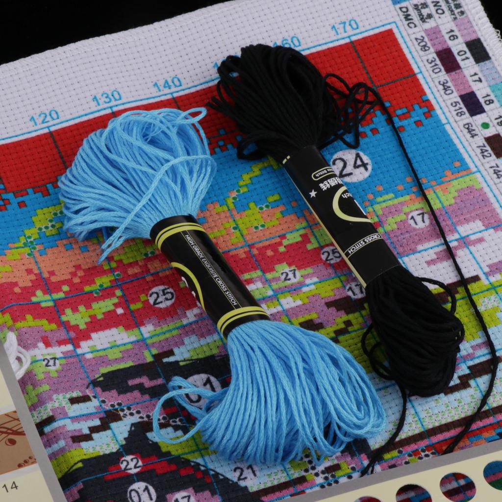 Thế Giới Đại Dương Đóng Dấu Chéo Nữ Thời Trang Bộ Dụng Cụ dùng cho Trẻ Em Thêu 11 Tính